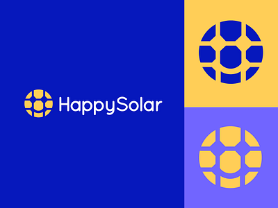 Happy Solar battery energy happy identity logo logo design logos smile smiley face solar solar company solar energy sun