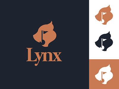 Lynx Golf Logo branding brandmark cat golf golf logo golfcourse golfing icon lion logo logos logotype tiger