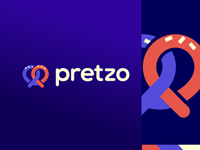 pretzo app emblem icon letter letter p logo logo design logodesign logos monogram pretzel