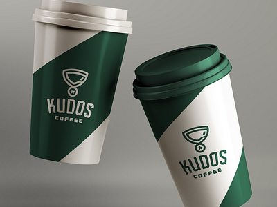 Kudos Coffee award brandmark coffee coffee house coffee logo identity logo logodesign logos medal medallion trophy
