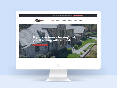 Adams and Sons Roofing design roofing ui ux web design web development webflow website