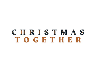 Christmas Together at 12Stone Church branding design flat logo typography vector