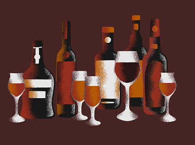 Porto cocktail illustration nashville porto procreate wine
