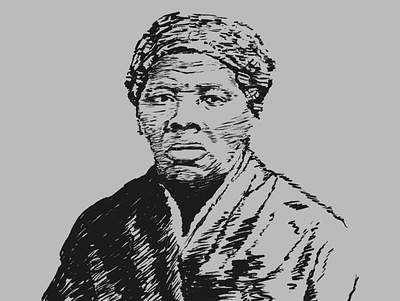 Harriet harriet tubman hero illustration procreate sketch
