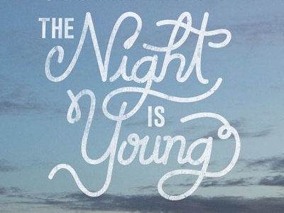 The Night is Young album art justin klump music nashville songwriter type typography