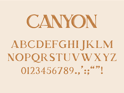 Canyon Typeface branding fontself lettering music nashville procreate typeface typography