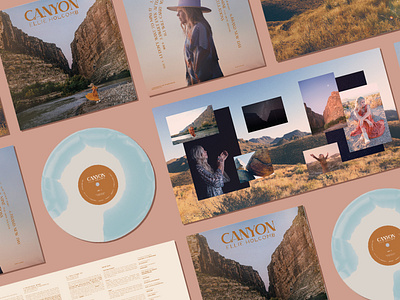 Canyon album art album cover layout music package design print design vinyl