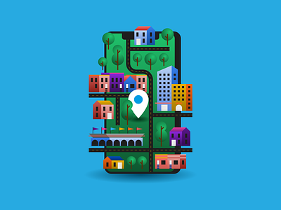 Find My Phone colorful design device illustration phone