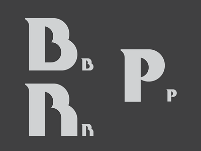 Type in Progress b illustration letterform p r type typography vintage