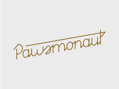 Pawsmonaut Type dog dogs futuristic modern paws pup script space type typography
