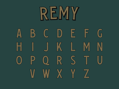 Remy Typeface font lettering letters serifs type type design typeface typography vintage