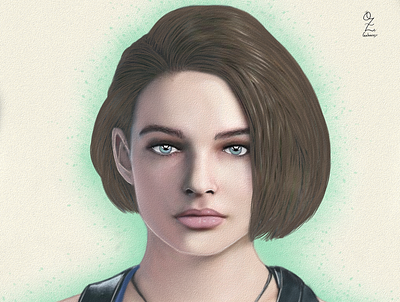 Jill Valentine art arte color dibujo digitalart drawing fanart jill valentine mexico ozgaleano resident evil