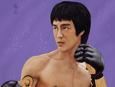 Bruce Lee Oz Galeano Portrait Drawing art arte bruce lee dibujo digitalart drawing fanart mexico ozgaleano portrait retrato