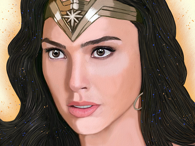 Wonder Woman Oz Galeano art arte dibujo digitalart drawing fanart gal gadot mexico ozgaleano portrait wonderwoman