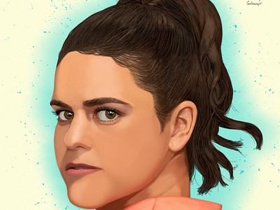 Jen Brady Portrait Drawing Oz Galeano art arte design dibujo digitalart drawing fanart illustration jen brady ozgaleano tennis