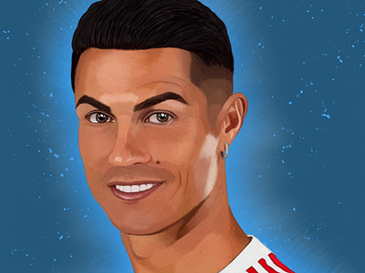 Cristiano Ronaldo Portrait drawing by Oz Galeano