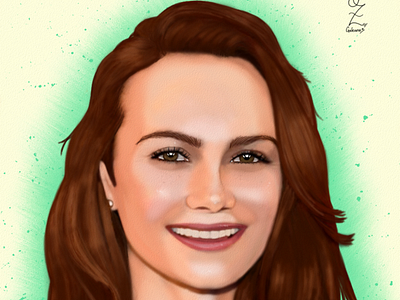 Andi Matichak Portrait drawing by Oz Galeano