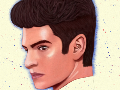 Andrew Garfield Portrait drawing by Oz Galeano andrew garfield art arte arte ozgaleano design dibujo digitalart drawing fanart illustration mexico ozgaleano peter parker portrait retrato spiderman