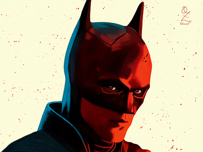Batman Portrait drawing by Oz Galeano