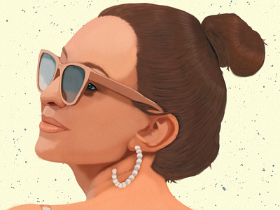 Model Portrait drawing by Oz Galeano art arte arte ozgaleano boceto design dibujo digitalart drawing fanart glasses illustration mexico model ozgaleano portrait retrato sketch sun