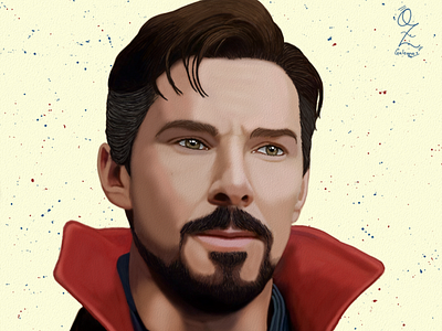 Doctor Strange Portrait drawing by Oz Galeano art arte arte ozgaleano benedict comic design dibujo digitalart doctor strange drawing fanart illustration marvel mexico movie ozgaleano portrait retrato