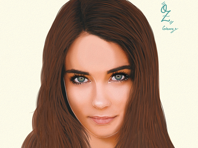 Renee Herbert Portrait drawing by Oz Galeano