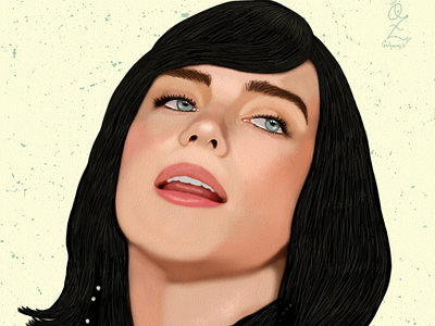 Billie Eilish Portrait drawing by Oz Galeano art arte arte ozgaleano billie eilish design dibujo digitalart drawing fanart illustration logo mexico music ozgaleano portrait retrato singer