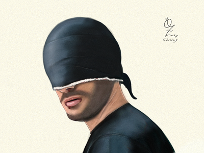 Daredevil Portrait drawing by Oz Galeano