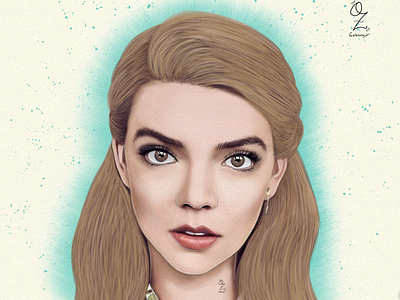 Anya Taylor-Joy Portrait drawing by Oz Galeano