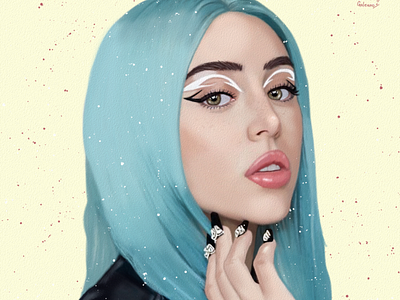 Nicki Nicole Portrait drawing by Oz Galeano argentina art arte arte ozgaleano design dibujo digital art digitalart drawing fanart illustration logo mexico music nicki nicole ozgaleano painting portrait retrato sketch