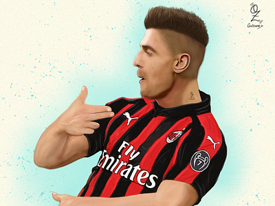 Piatek art calcio color dibujo digitalart diseño drawing fanart football futbol milan ozgaleano piatek pixel art