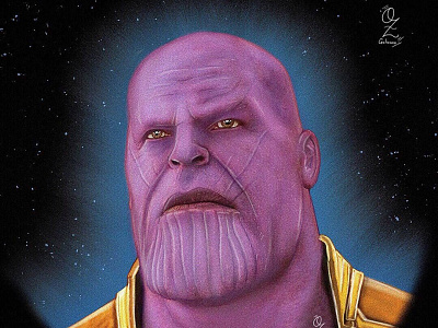 Thanos art arte avengers color dibujo digitalart diseño drawing fanart marvel mexico ozgaleano thanos