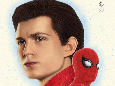 Spidey Tom art arte color dibujo digitalart diseño drawing fanart marvel mexico ozgaleano spiderman tom holland