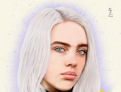 Billie Eilish art arte billie eilish color dibujo digitalart diseño drawing fanart illustration ilustracion mexico musica ozgaleano portrait retrato