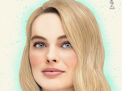 Margot Robbie actress art arte color dibujo digitalart diseño drawing fanart illustration margot robbie mexico mexico city model movie ozgaleano portrait retrato