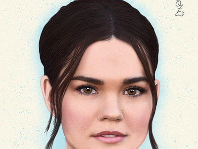 Maia Mitchell art arte color dibujo digitalart diseño drawing fanart illustration maia mitchell mexico model ozgaleano portrait retrato