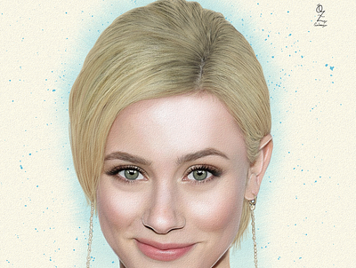 Lili Reinhart actress art arte color design dibujo digitalart diseño drawing fanart illustration lili reinhart mexico ozgaleano portrait retrato