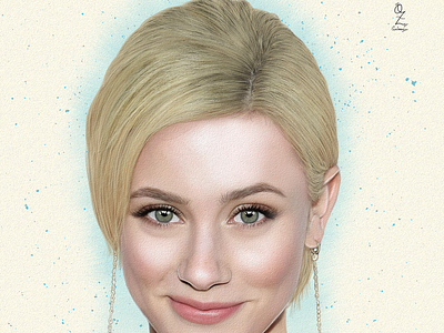 Lili Reinhart actress art arte color design dibujo digitalart diseño drawing fanart illustration lili reinhart mexico ozgaleano portrait retrato