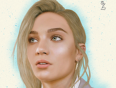 Maddie Ziegler art arte color dance dibujo digitalart diseño drawing fanart maddie ziegler mexico model ozgaleano portrait retrato sia