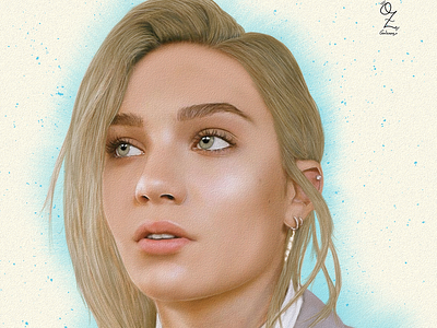 Maddie Ziegler art arte color dance dibujo digitalart diseño drawing fanart maddie ziegler mexico model ozgaleano portrait retrato sia