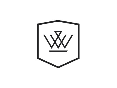 Kingdom Will badge identity k logo w