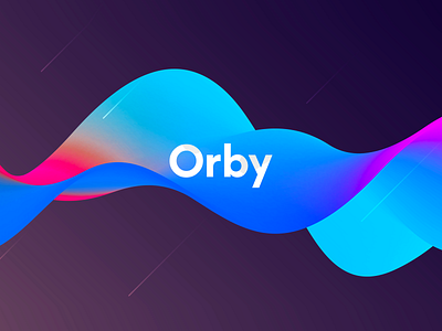 Orby Vibrant Gradient animation app branding clean design flat icon identity illustration illustrator lettering logo minimal typography ui ui ux design ux ux flow vector