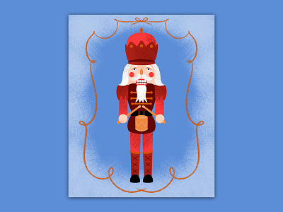 Getty nutty with nutcrackers christmas drums festive holiday illustration man nutcracker nuts procreate winter