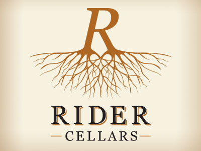 Rider Cellars Label grapes label. wine packaging vineyard