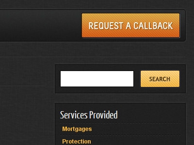 Black and Gold black box shadow button call to action gold list orange search texture yellow