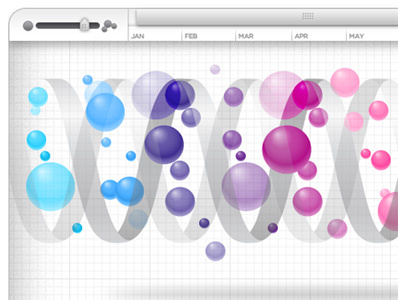 Bubble Vis Double Helix bubble dna graph helix visualization
