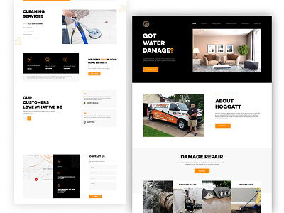 Damage Repair branding ui website