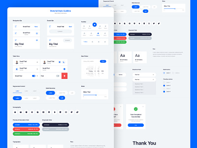 Material Style Guideline redesign ui website