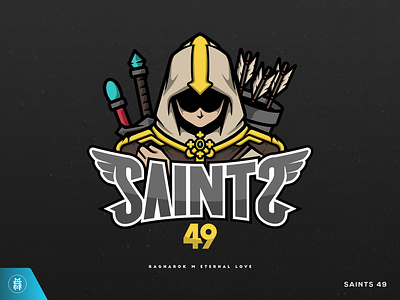 Saints 49 branding design illustration logo typography vector