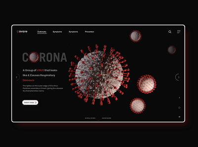 Corona "Covid 19" adobe xd bacteria branding corona coronavirus covid 19 covid19 daily ui dailyui landing page landingpage ui uiux uiuxdesign ux virus